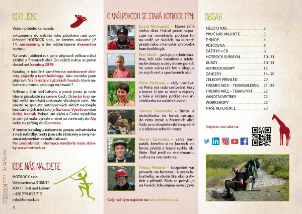 Katalog HOTROCK 2019 strana 2 - kdo jsme, HOTROCK TÝM, obsah
