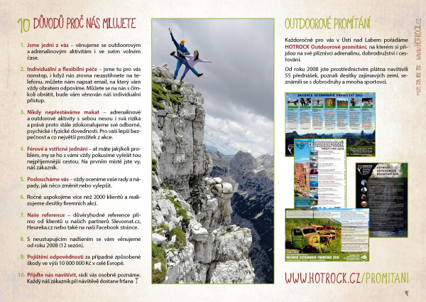 Katalog HOTROCK 2019 strana 3 - proč nás milujete a outdoorové promítání