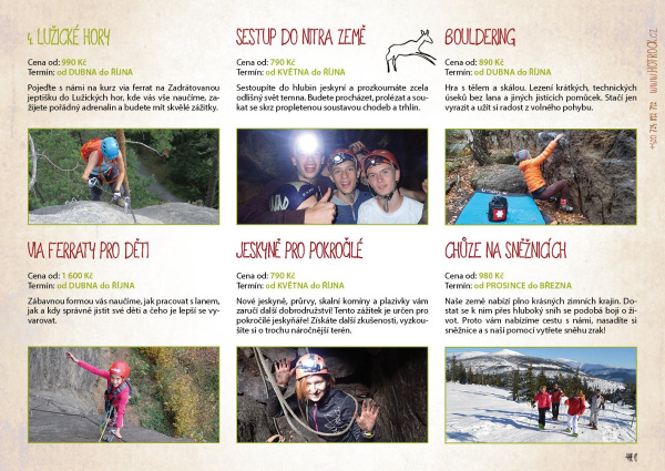 Katalog HOTROCK 2019 strana 7 - zážitky a kurzy