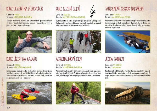 Katalog HOTROCK 2019 strana 8 - kurzy a zážitky