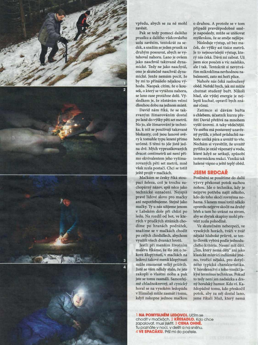 Himálajista ulehá do spacáku jako první