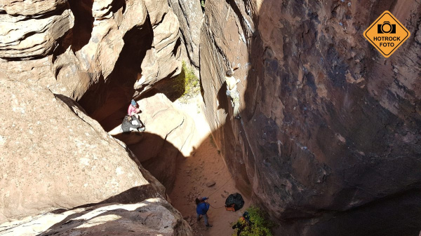 Pepa leze Time′s-a-wastin 5.12 b/c na OS. Foto: HOTROCK.cz