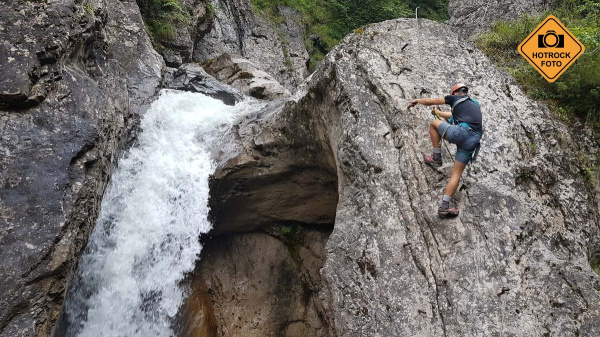 Pirknerklamm je úžasná via ferrata.