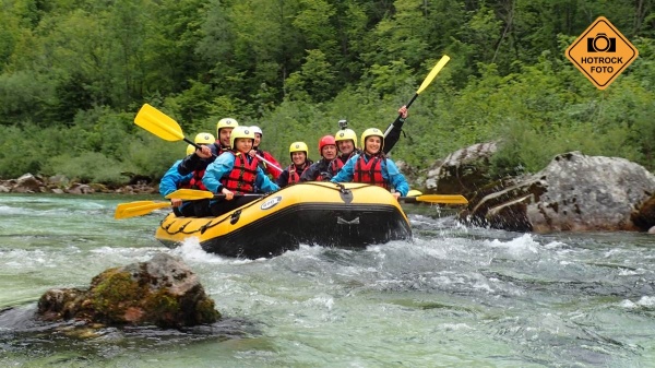 Rafting na průzračné Soče.
