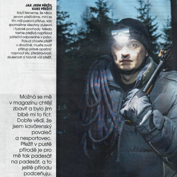 Magazin DNES + TV psal o našem kurzu přežití